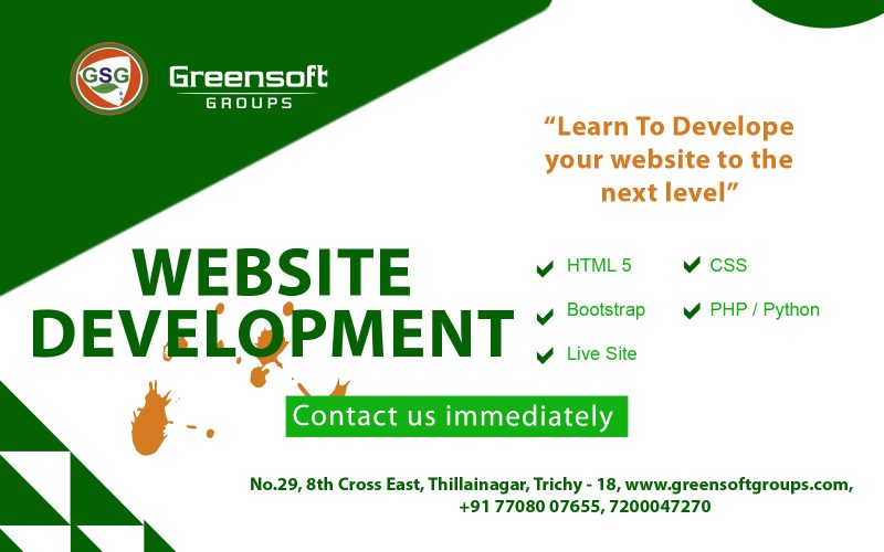 Website Development from greensoft groups